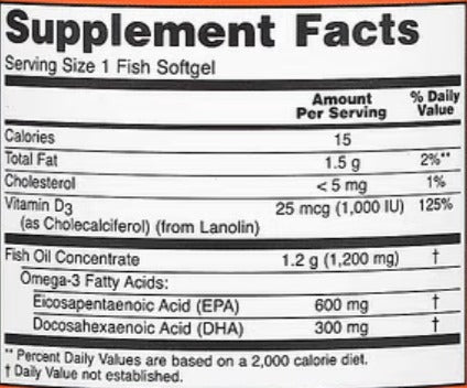 NOW Foods, Ultra Omega 3-D, 600 EPA/300 DHA, 90 cápsulas blandas de pescado