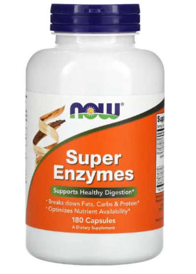 NOW Foods, Súper Enzimas, 180 cápsulas