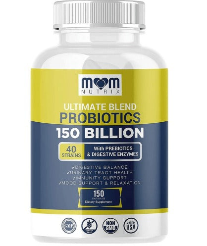 Probioticos Mom Nutrix 150 Billion 40 Strains 150 Capsulas