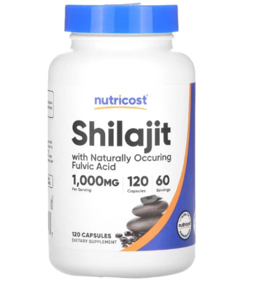 Nutricost, Shilajit, 1000 mg, 120 cápsulas (500 mg por cápsula)