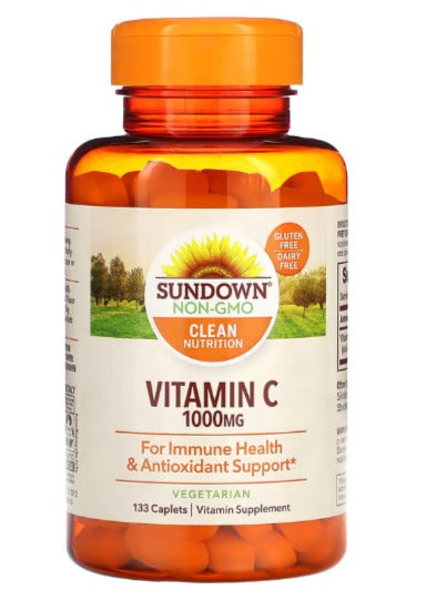 Sundown Naturals, Vitamina C, 1000 mg, 133 comprimidos